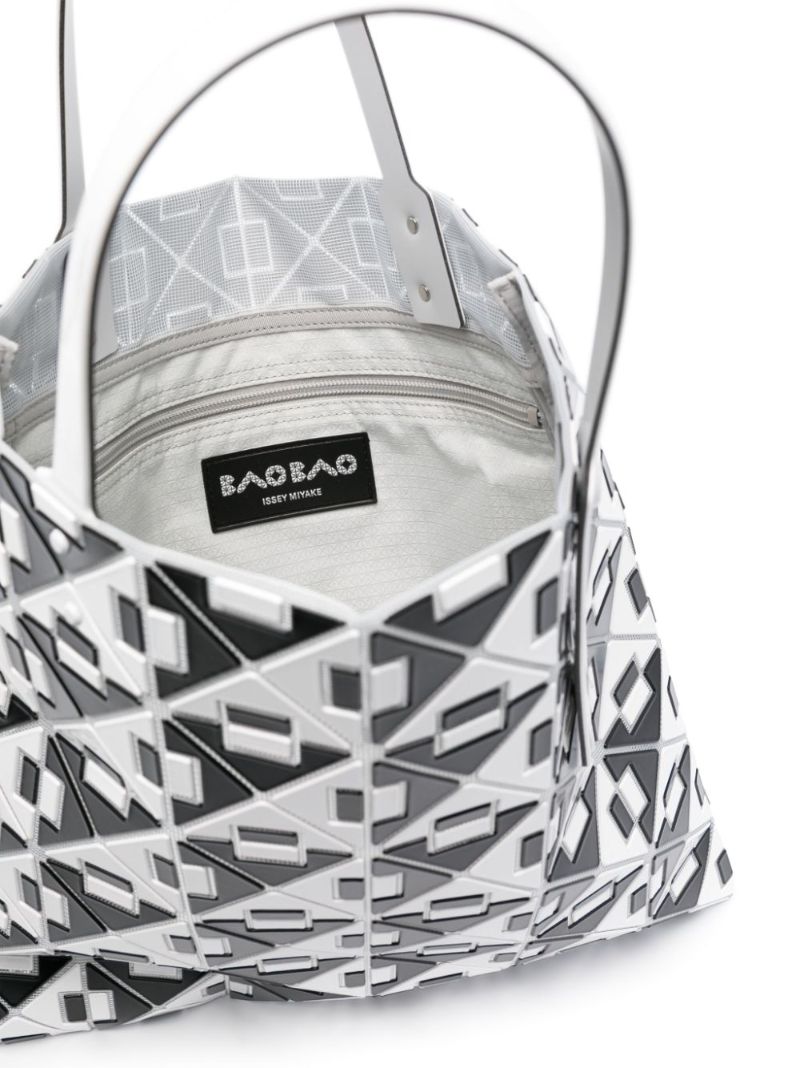 Black Connect Geometric Tote Bag