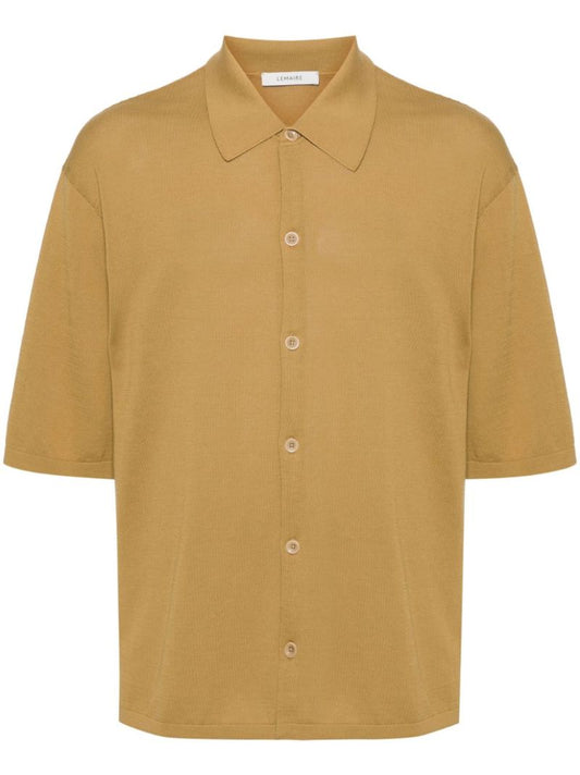 Yellow Cotton Knitted Shirt