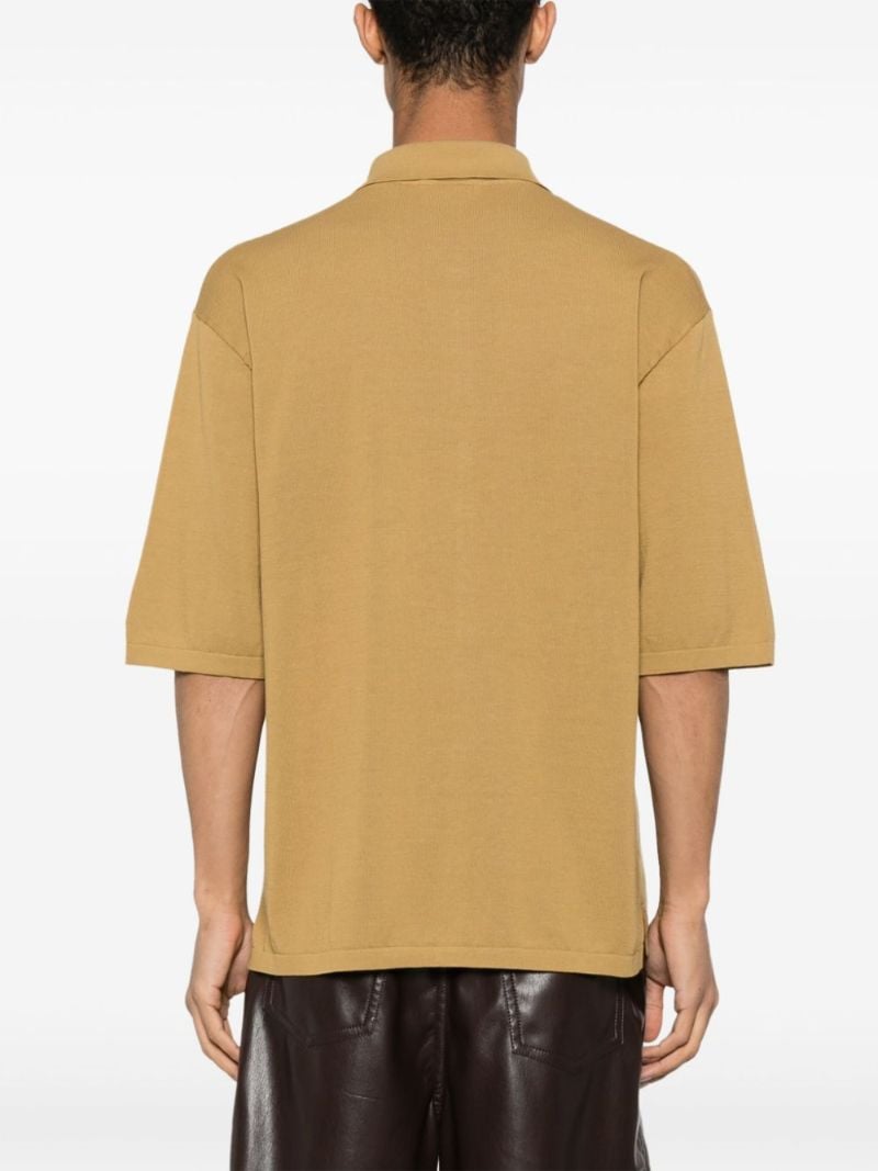 Yellow Cotton Knitted Shirt