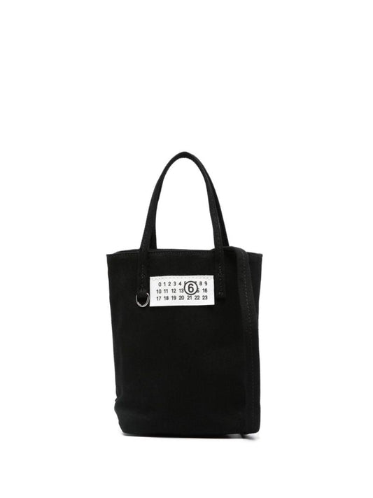 Black Numbers-appliquÃ_x0083_Â© Cotton Tote Bag