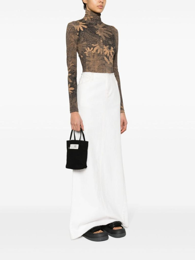 Black Numbers-appliquÃ_x0083_Â© Cotton Tote Bag