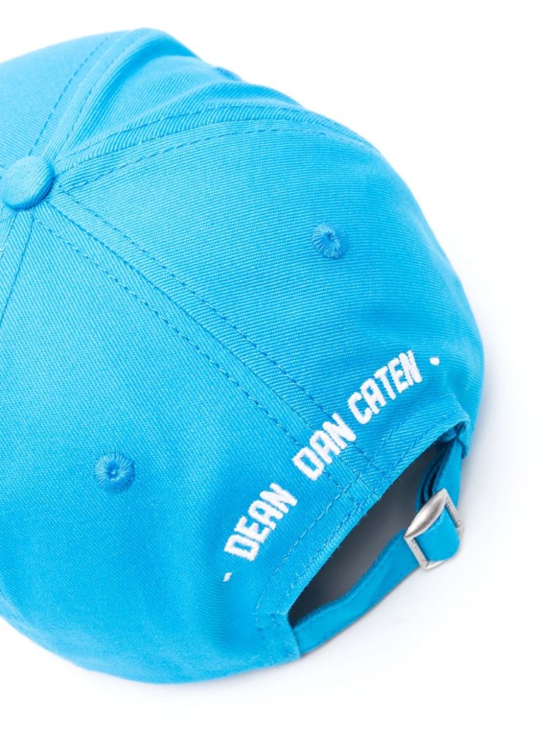 Blue Logo-patch Cotton Baseball Cap