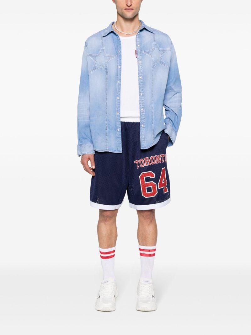 Blue Twin Stars Denim Shirt