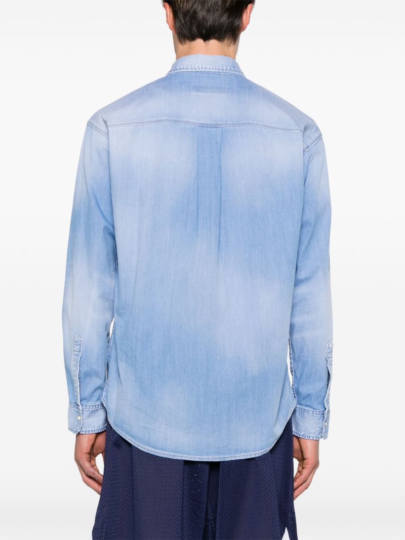 Blue Twin Stars Denim Shirt