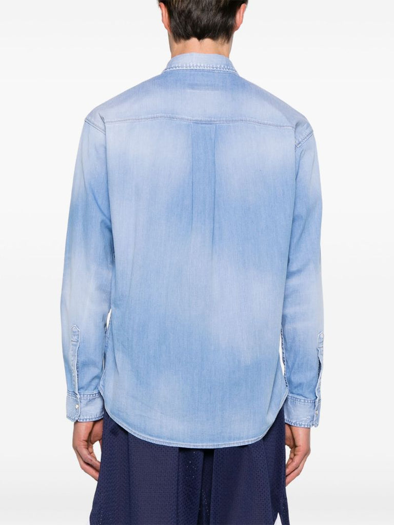 Blue Twin Stars Denim Shirt