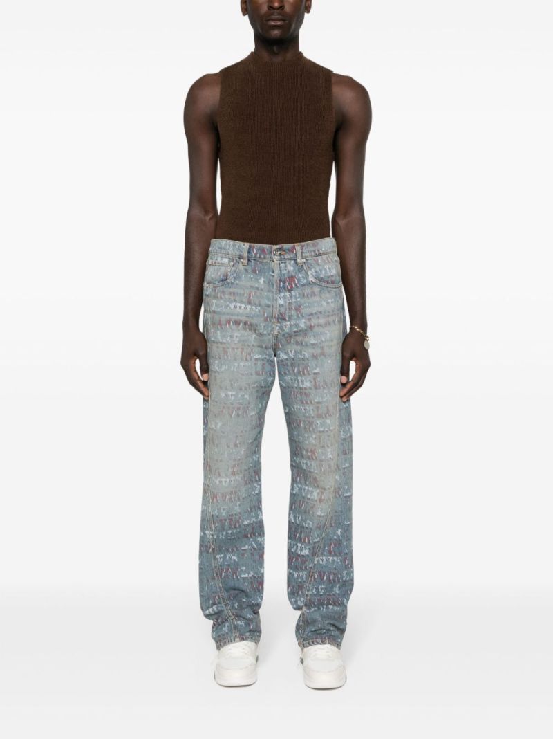 Blue X Future Straight-leg Jeans
