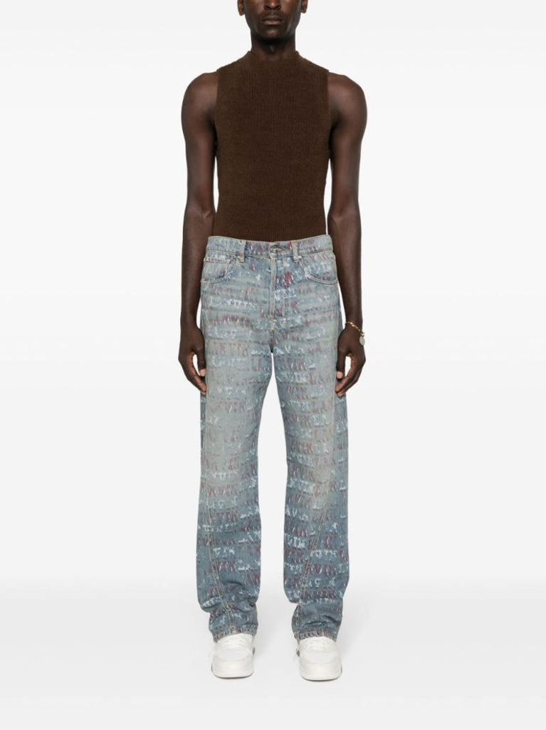 Blue X Future Straight-leg Jeans