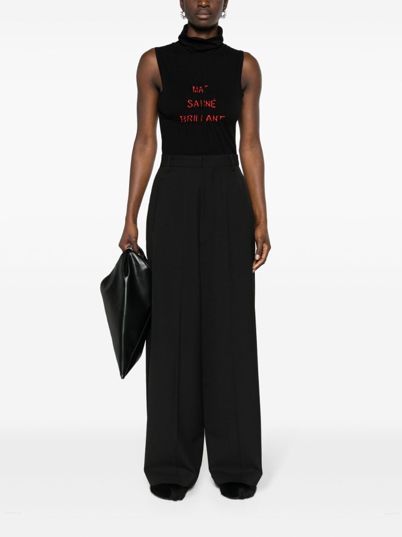 Black Wide-leg Trousers