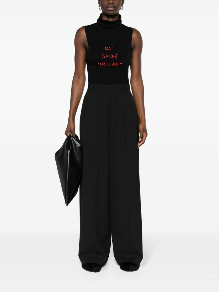 Black Wide-leg Trousers