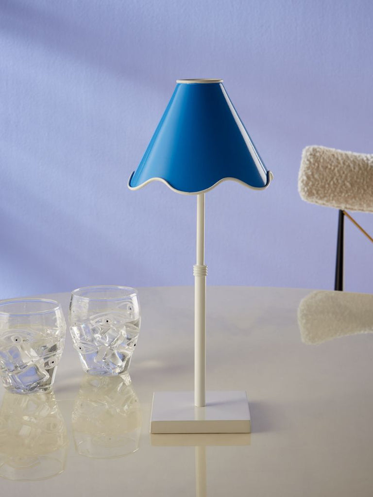 Blue Ripple Rechargeable Lamp