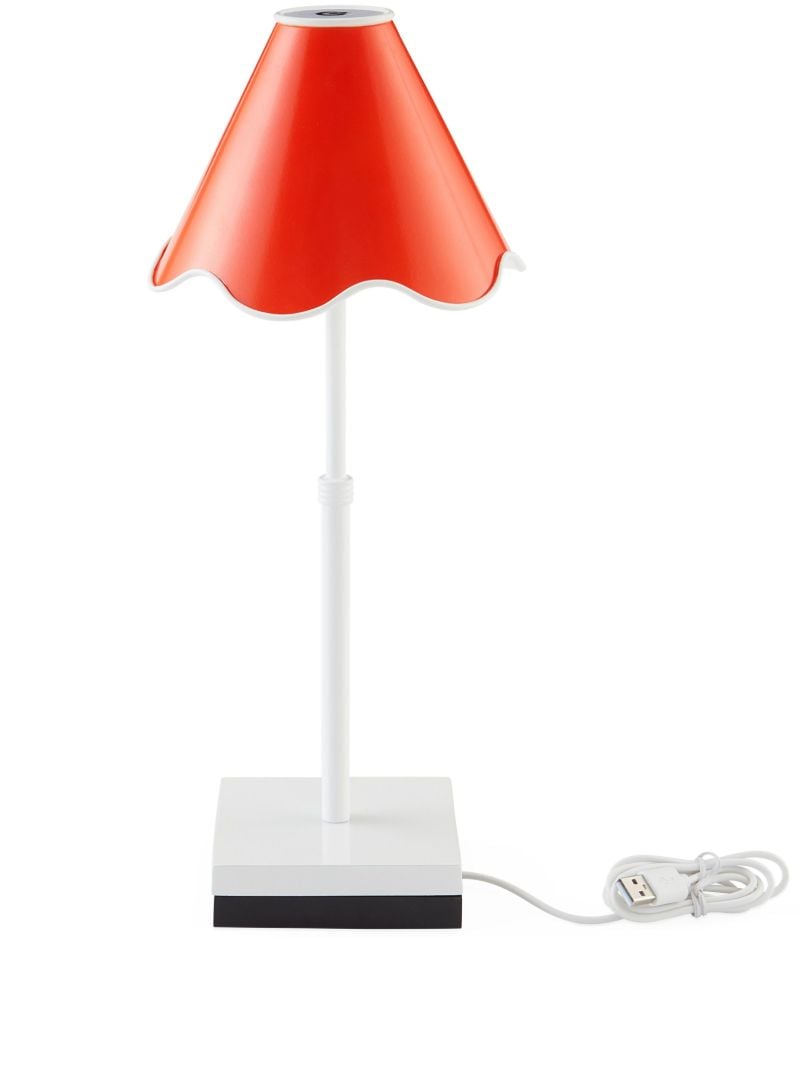 Orange Ripple Rechargeable Led Table Lamp