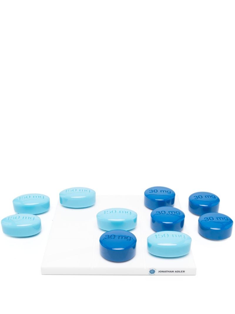 Blue Pill Motif Tic-tac-toe Set