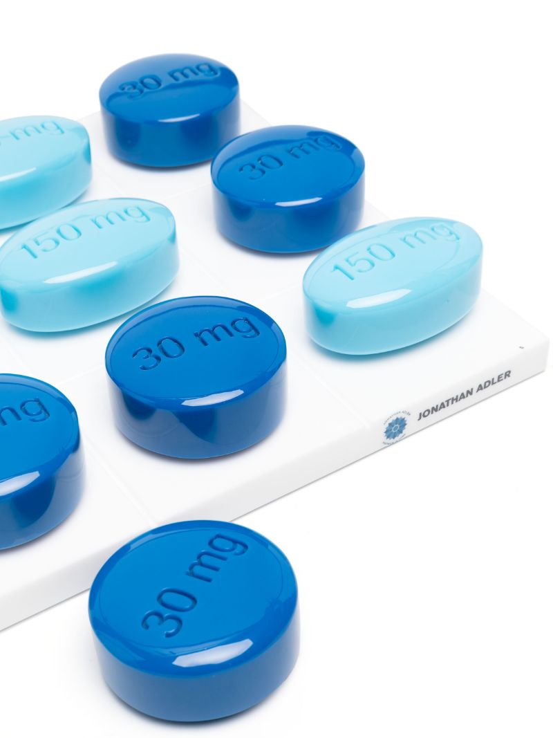 Blue Pill Motif Tic-tac-toe Set