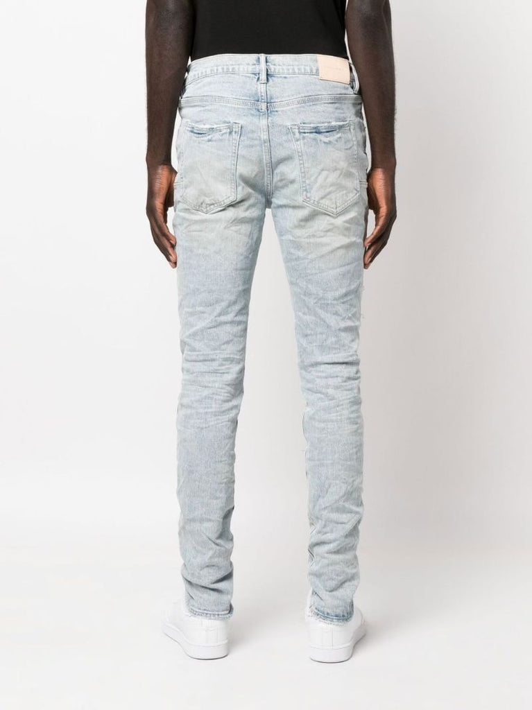 Blue P001 Destroyed Skinny Jeans