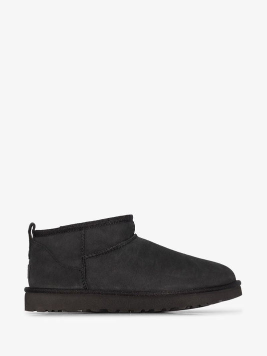 Black Classic Ultra Mini Suede Ankle Boots