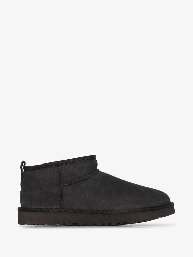 Black Classic Ultra Mini Suede Ankle Boots