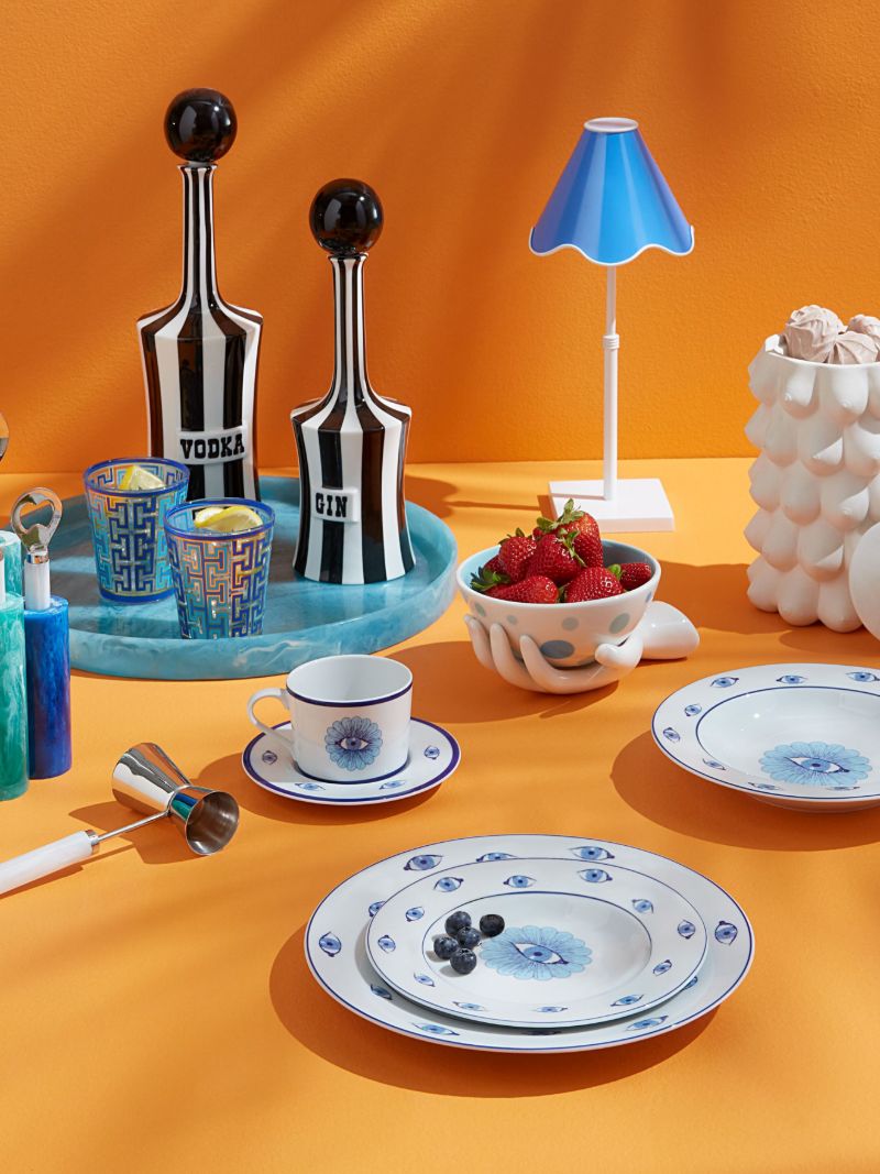 Blue Mustique Barware Set