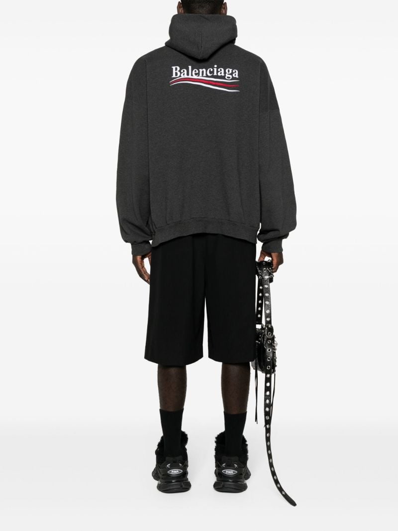 Grey Political Campaign Cotton Hoodie