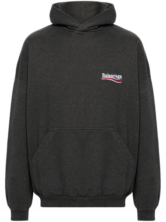 Grey Political Campaign Cotton Hoodie