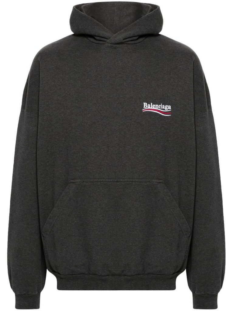 Grey Political Campaign Cotton Hoodie
