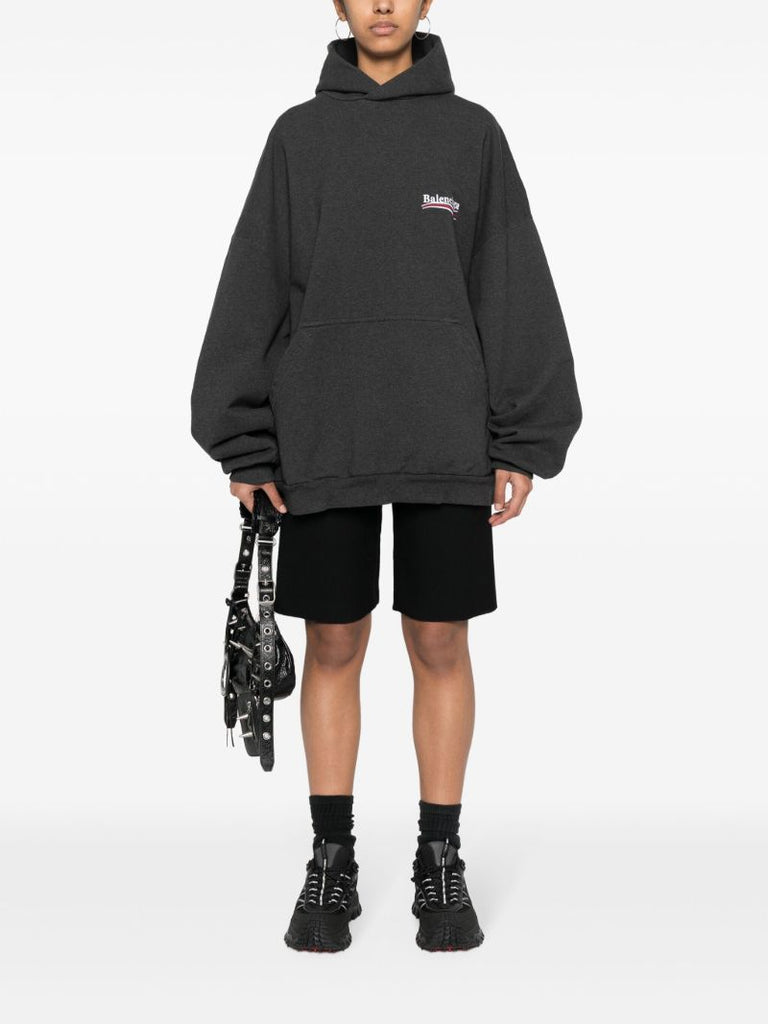 Grey Political Campaign Cotton Hoodie