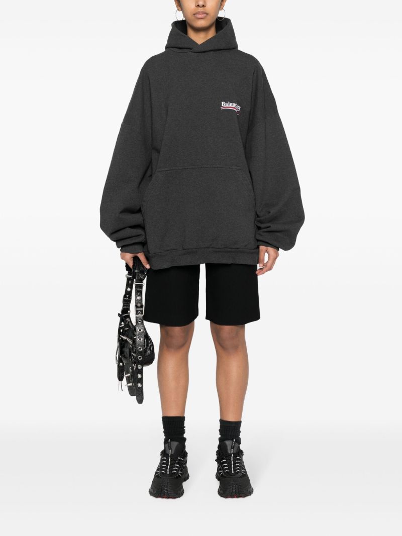 Grey Political Campaign Cotton Hoodie