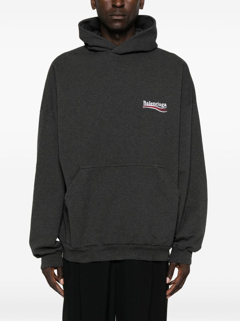 Grey Political Campaign Cotton Hoodie