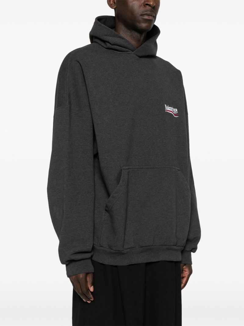 Grey Political Campaign Cotton Hoodie