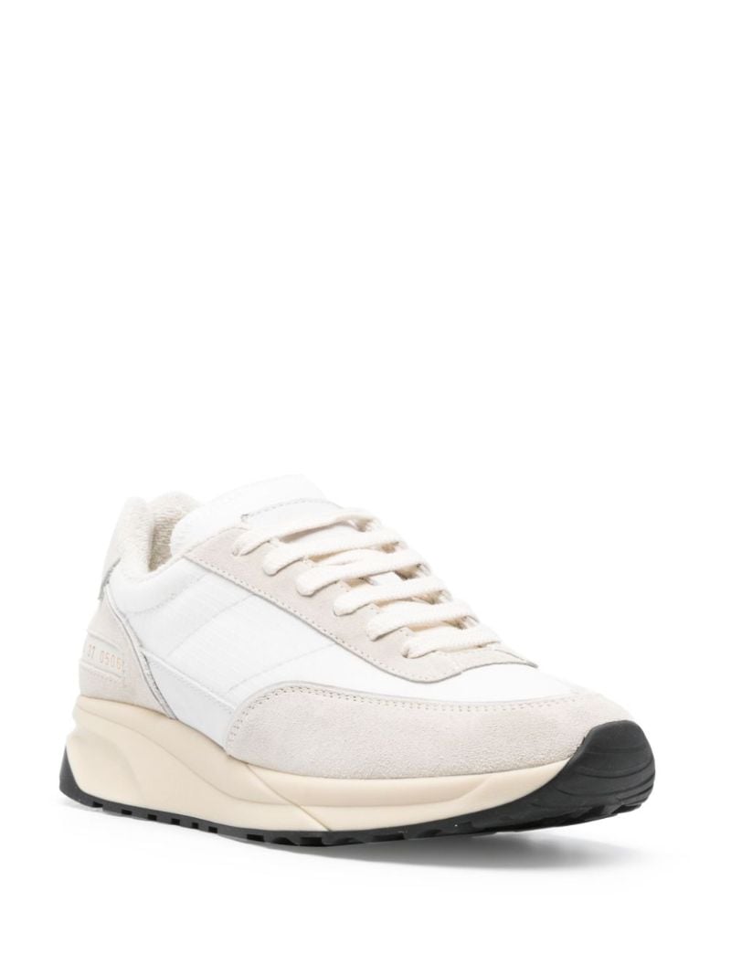 White Track Technical Sneakers