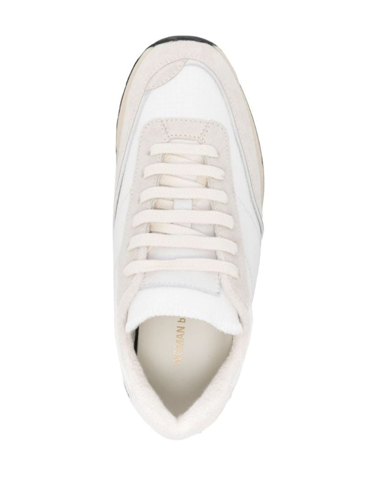 White Track Technical Sneakers