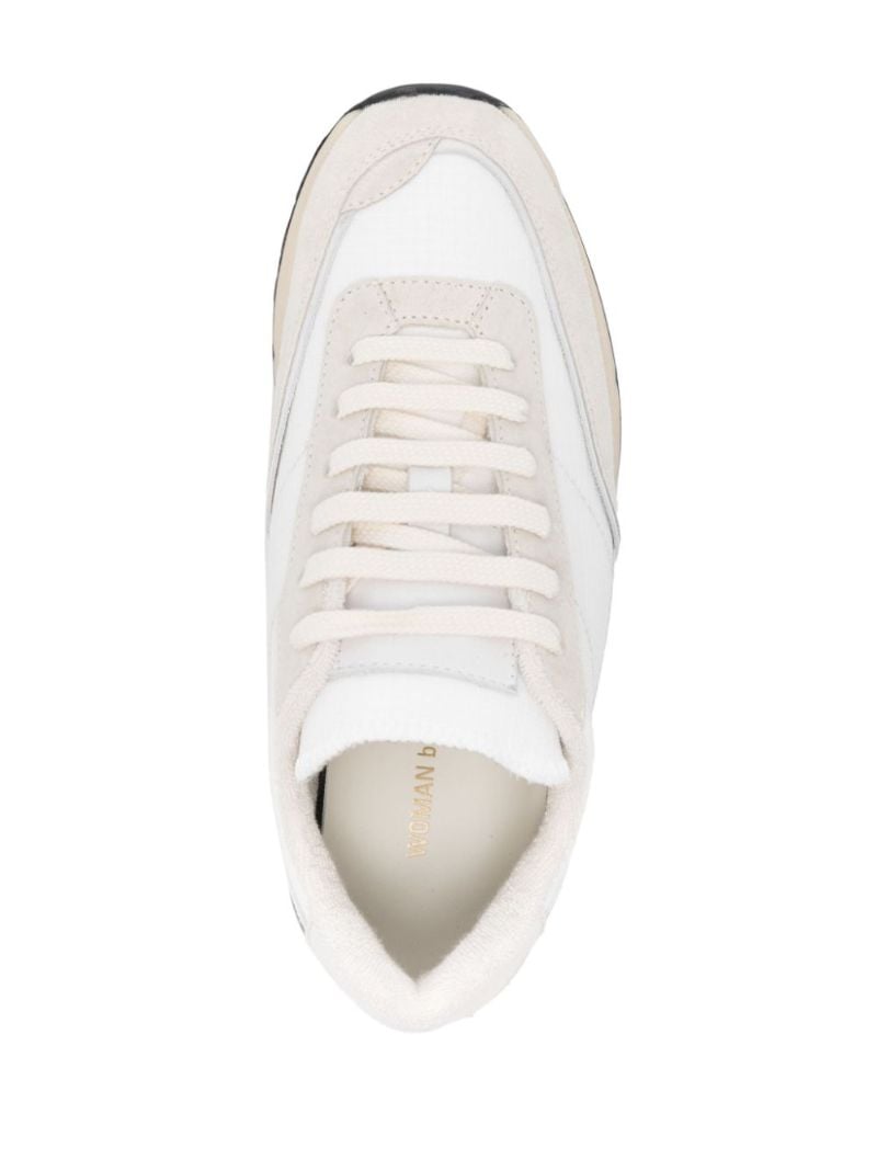 White Track Technical Sneakers