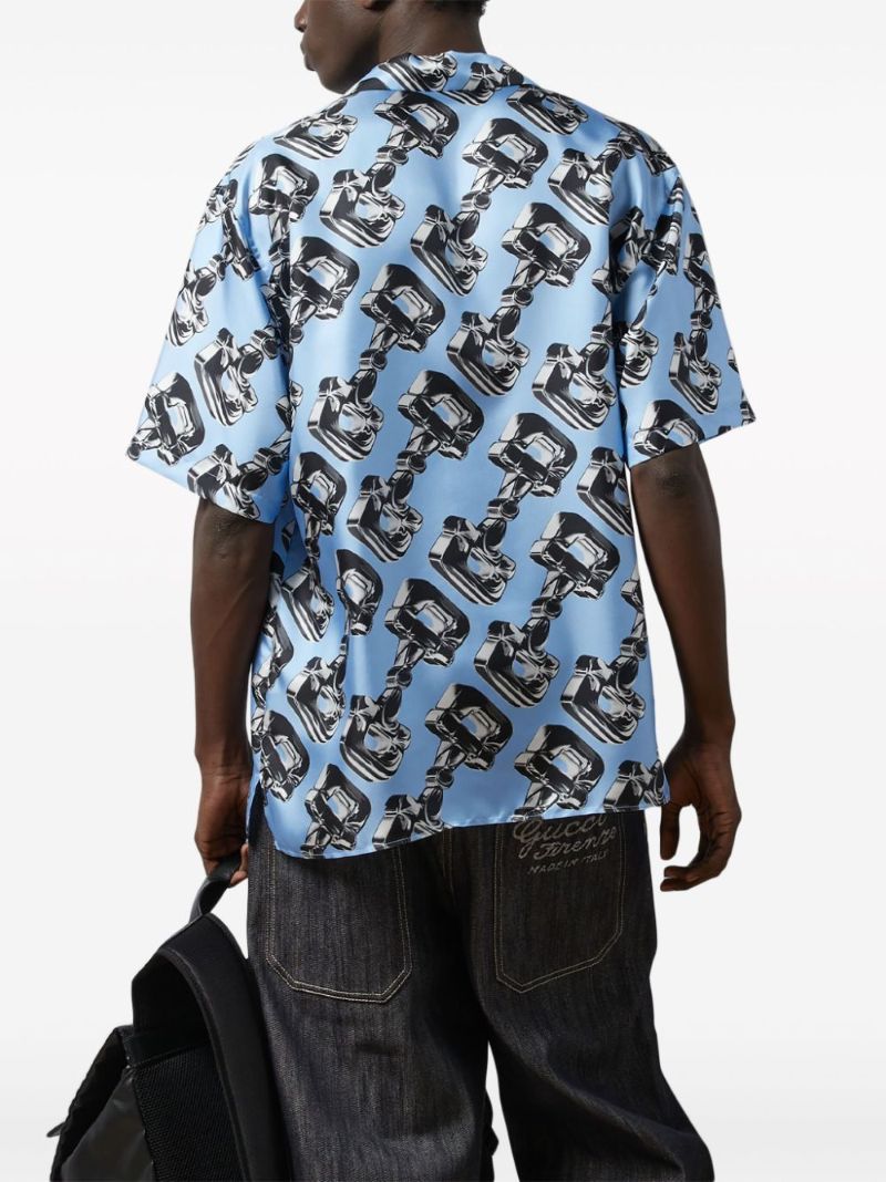 3d Horsebit-print Shirt
