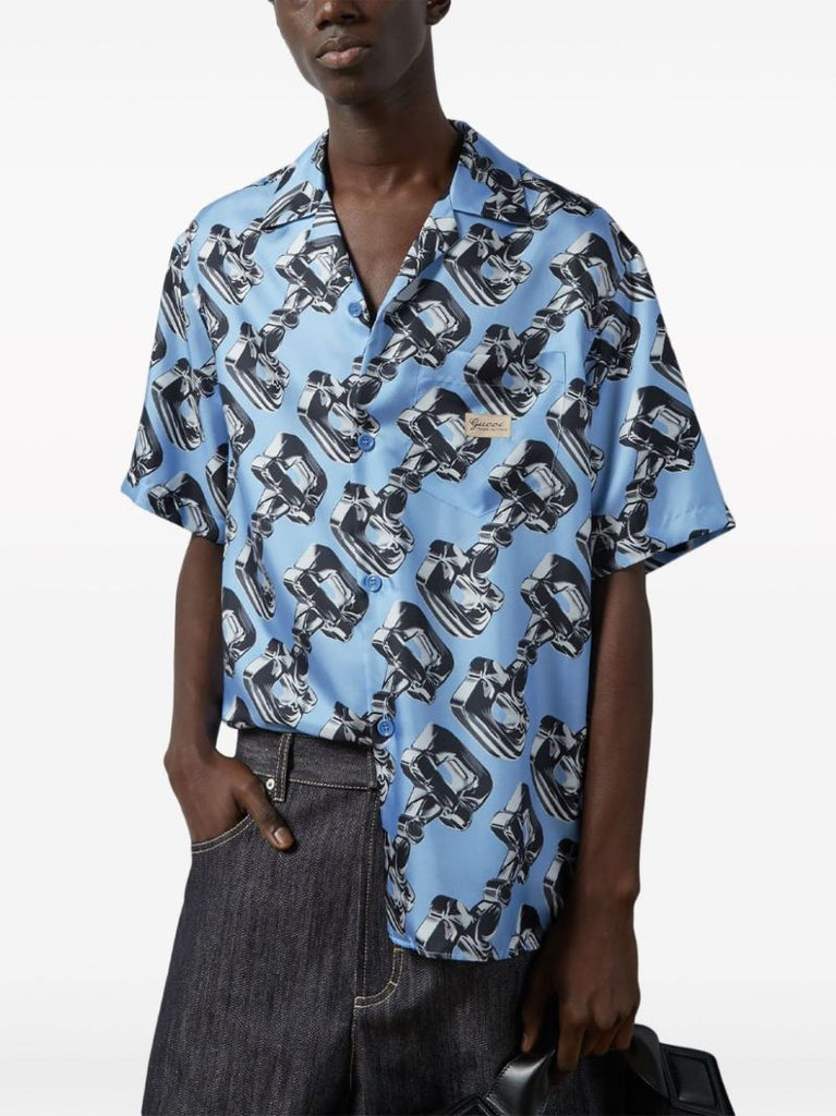 3d Horsebit-print Shirt