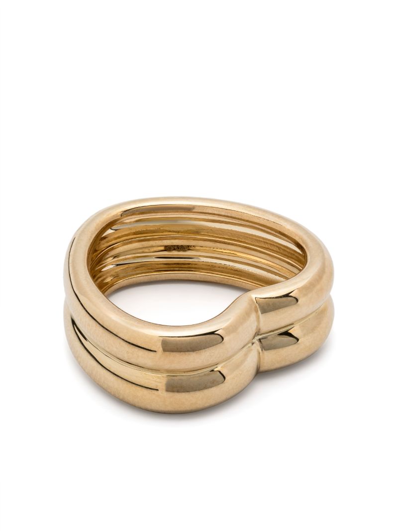 9k Yellow Gold Bague Coeur BouÃ_x0083_Â©e Ring