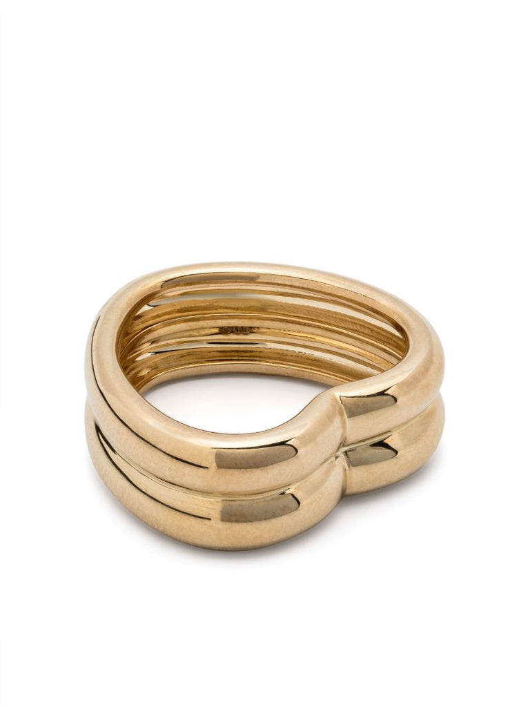 9k Yellow Gold Bague Coeur BouÃ_x0083_Â©e Ring