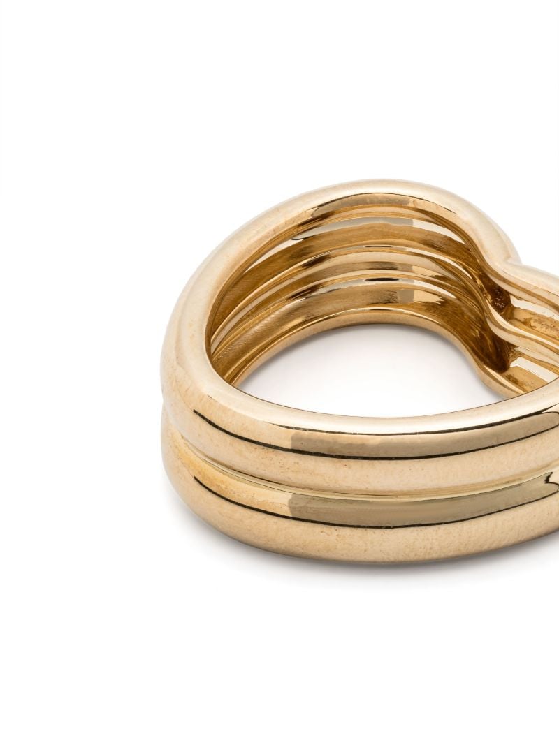 9k Yellow Gold Bague Coeur BouÃ_x0083_Â©e Ring