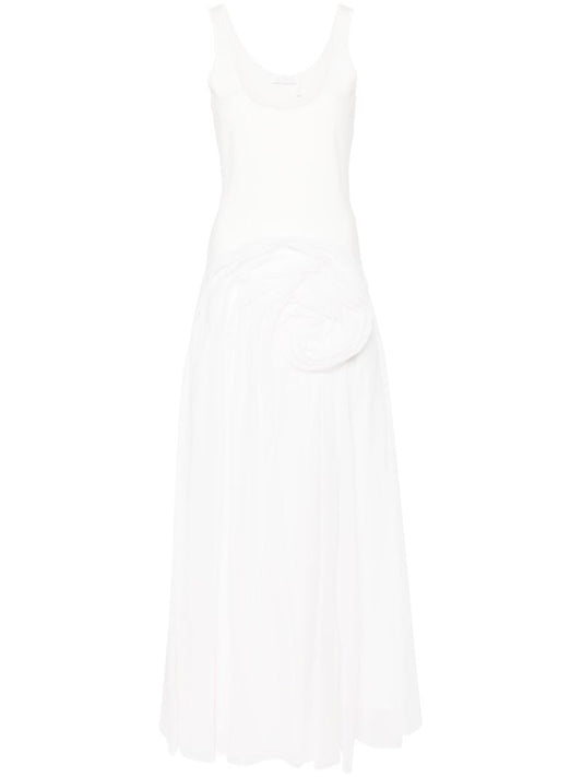 White Panelled Tank Dress