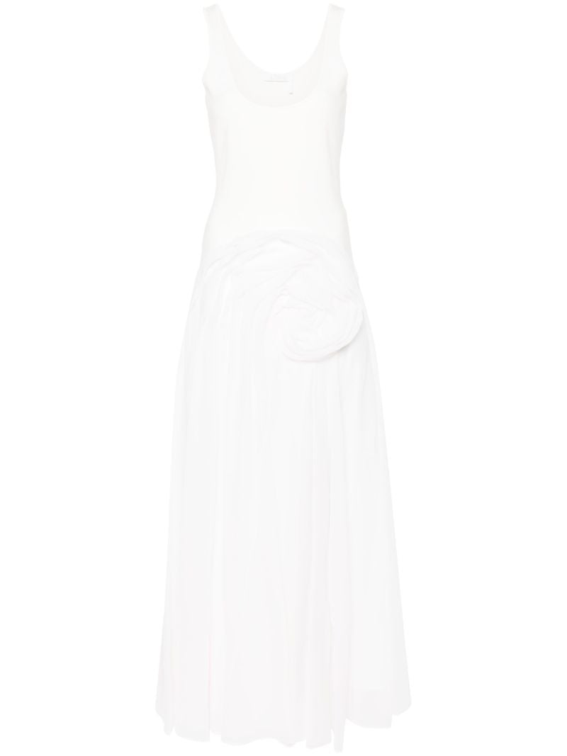 White Panelled Tank Dress