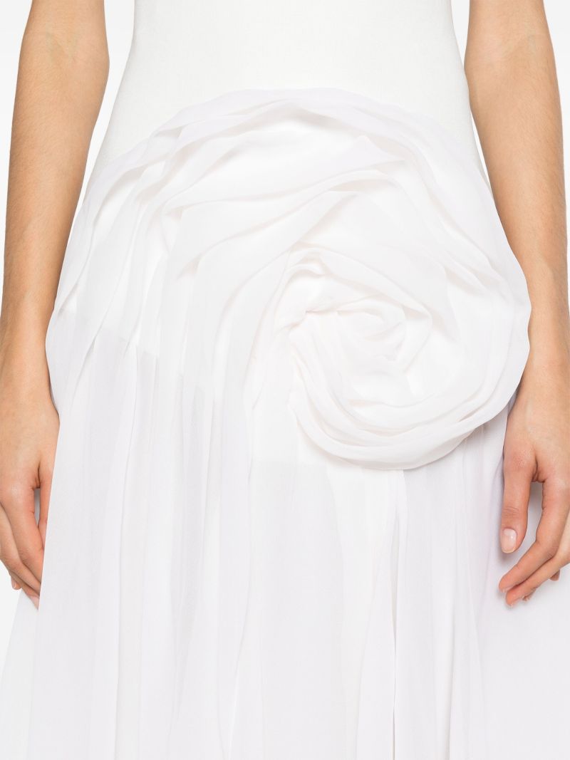 White Panelled Tank Dress