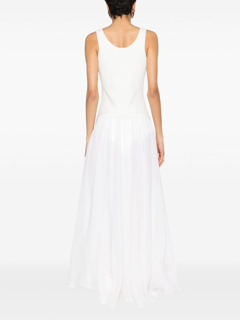 White Panelled Tank Dress