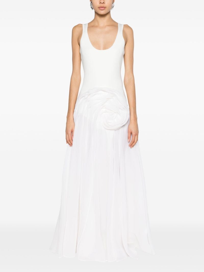 White Panelled Tank Dress