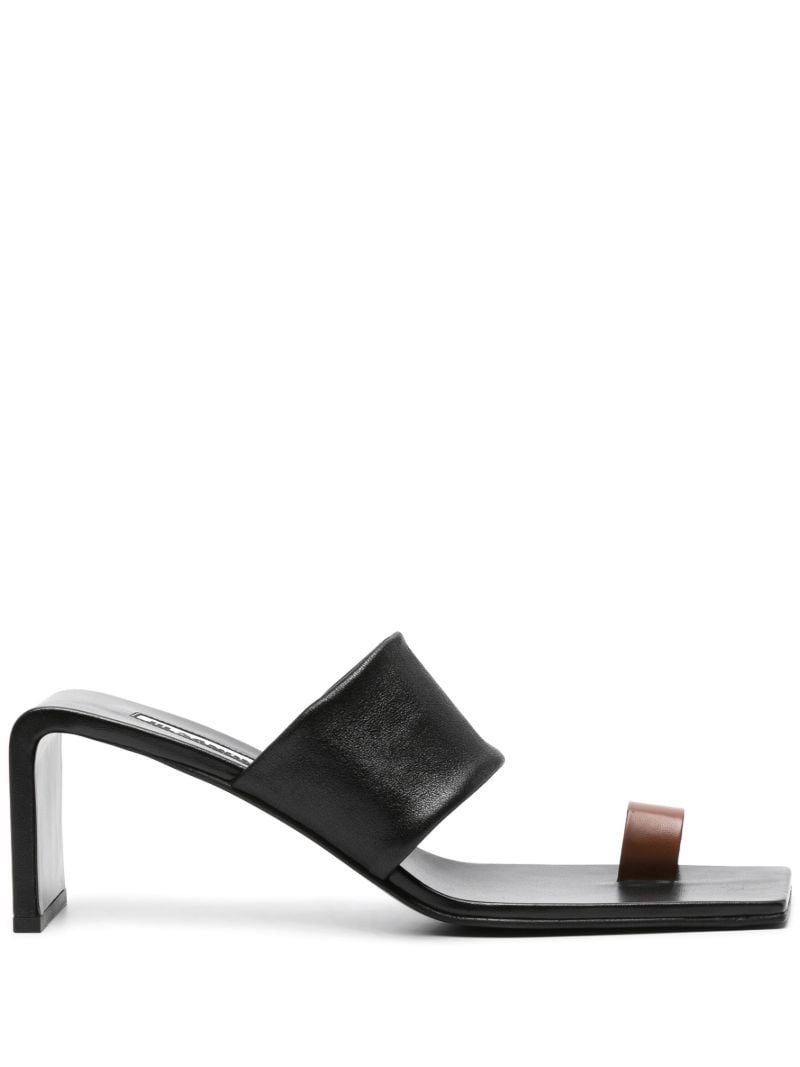 Black 75 Leather Mules