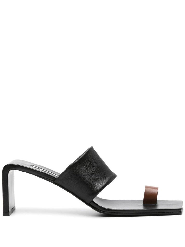 Black 75 Leather Mules
