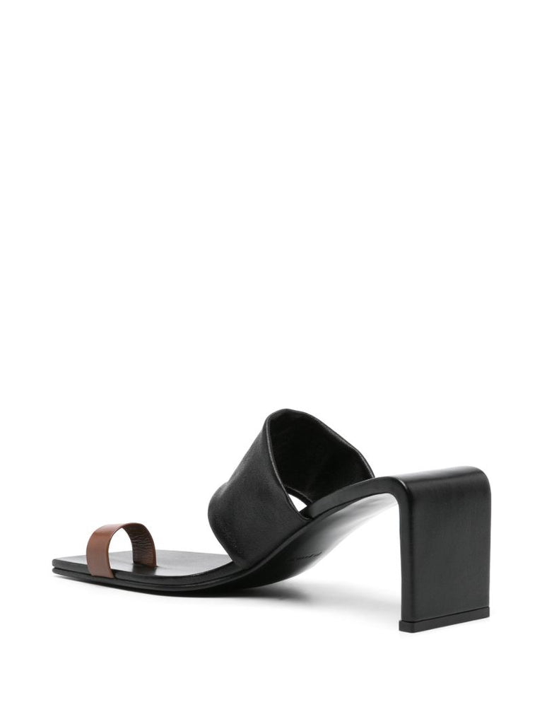 Black 75 Leather Mules