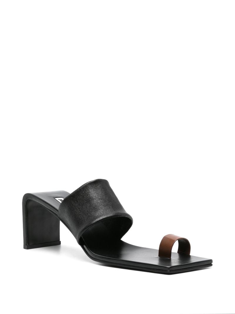 Black 75 Leather Mules