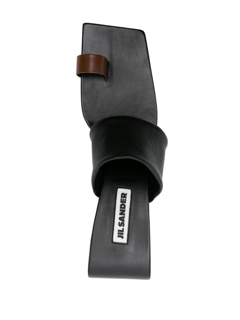 Black 75 Leather Mules