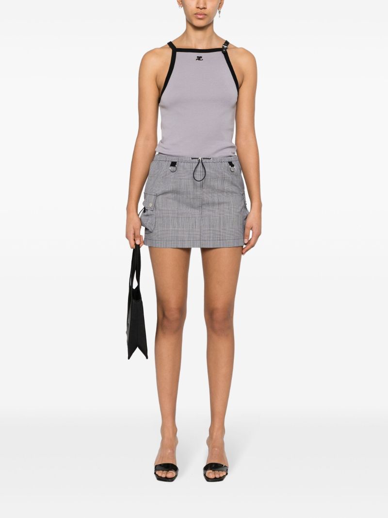 Checked Mini Skirt