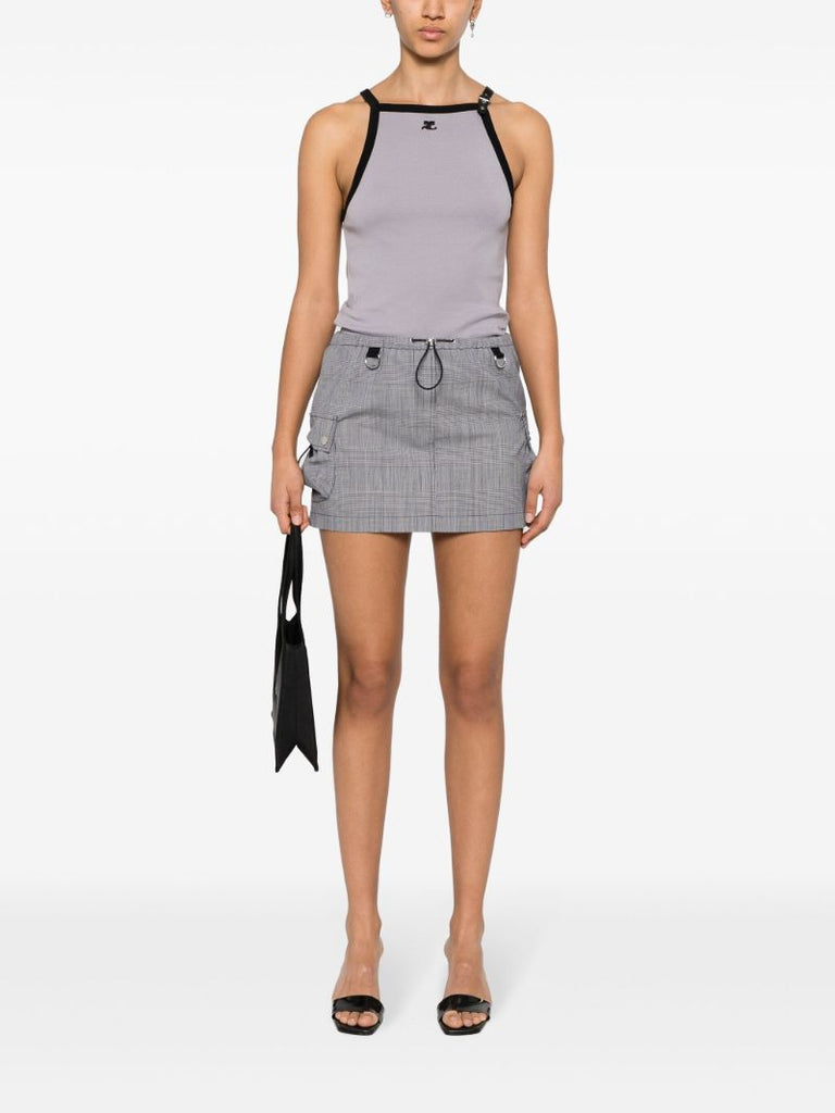 Checked Mini Skirt