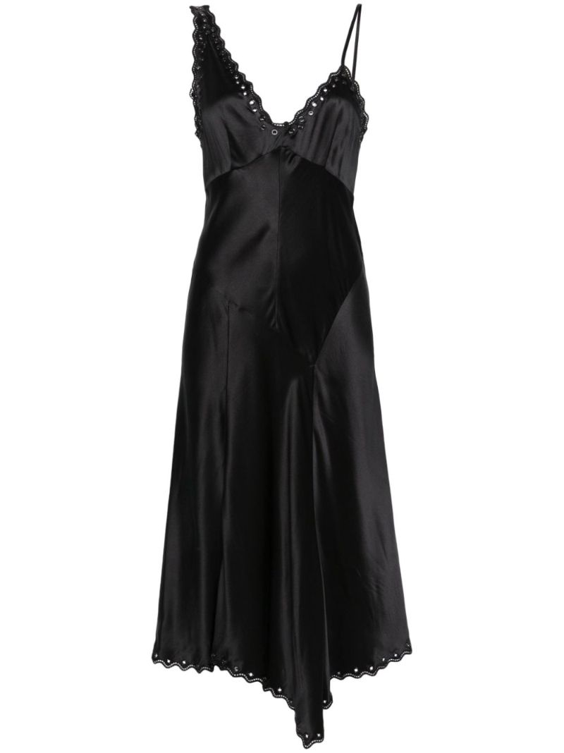 Black Ayrich Silk Slip Dress