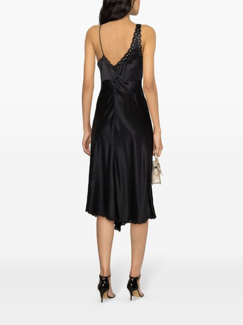 Black Ayrich Silk Slip Dress